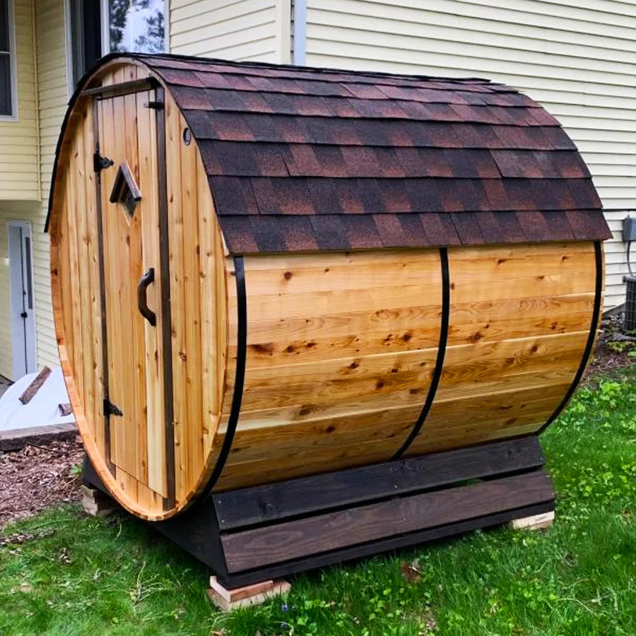 6 Person Cedar Barrel Sauna | 6′ x 8′ image 8