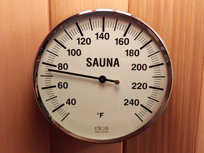 Thermometer °F, glass face