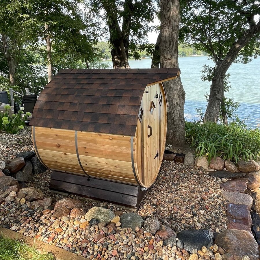 6 Person Cedar Barrel Sauna | 6′ x 8′ image 4
