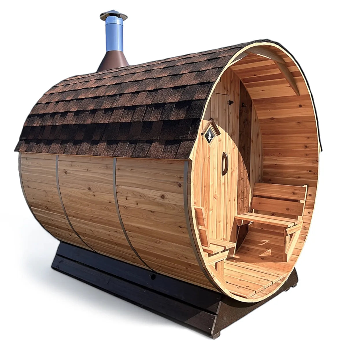 8 Person Cedar Barrel Sauna  | 7′ x 6′ image 12