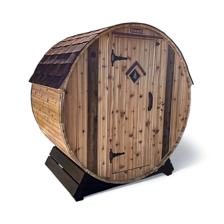 2 Person Cedar Barrel Sauna 6′ x 4′ image 0