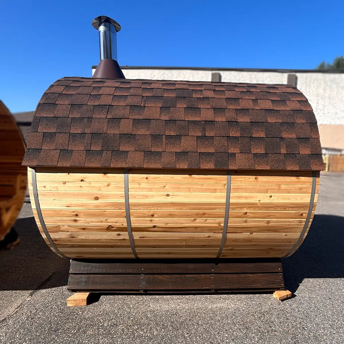 8 Person Cedar Barrel Sauna  | 7′ x 6′ image 10