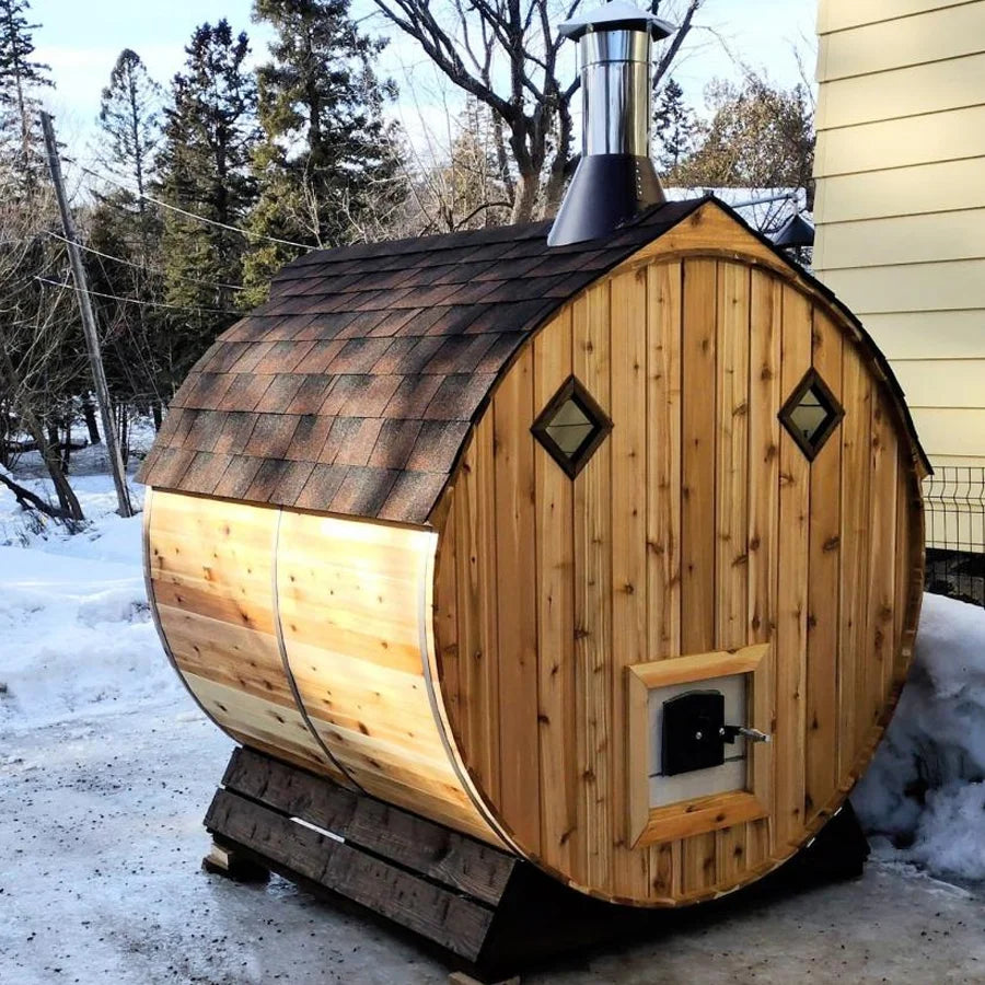 6 Person Cedar Barrel Sauna | 6′ x 8′ image 6