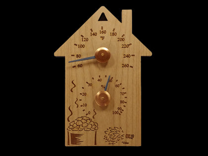 Wood Sauna cabin Thermometer