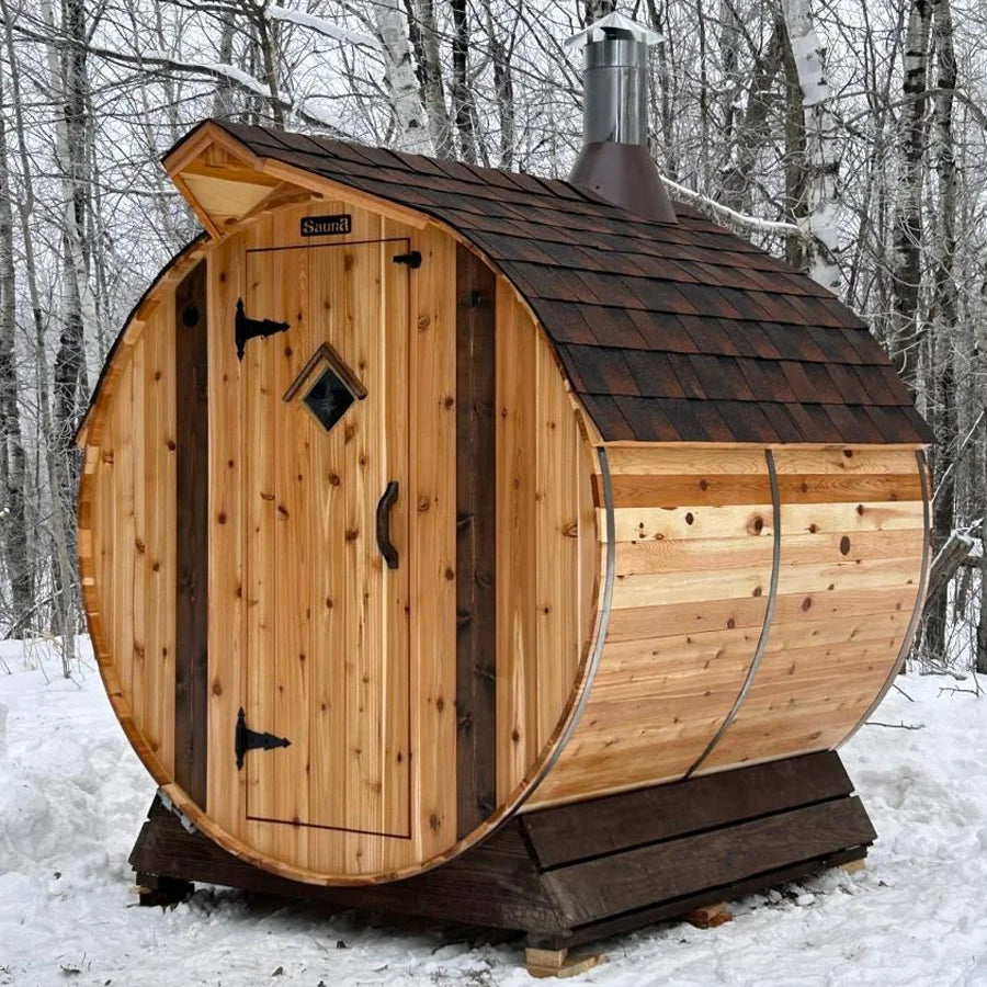 6 Person Cedar Barrel Sauna | 6′ x 8′ image 3