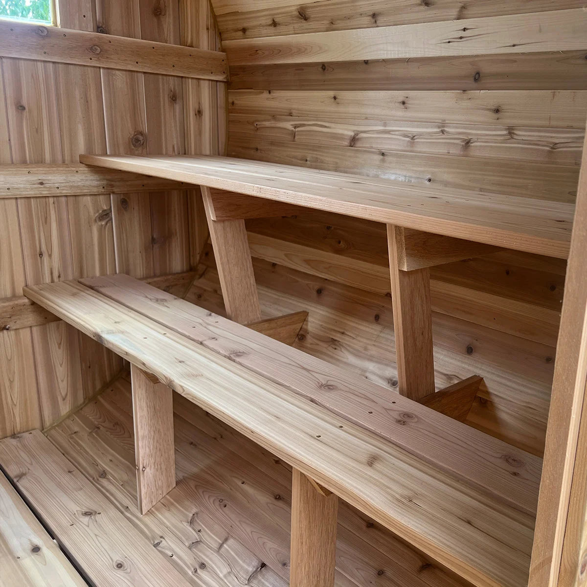 8 Person Cedar Barrel Sauna  | 7′ x 6′ image 14