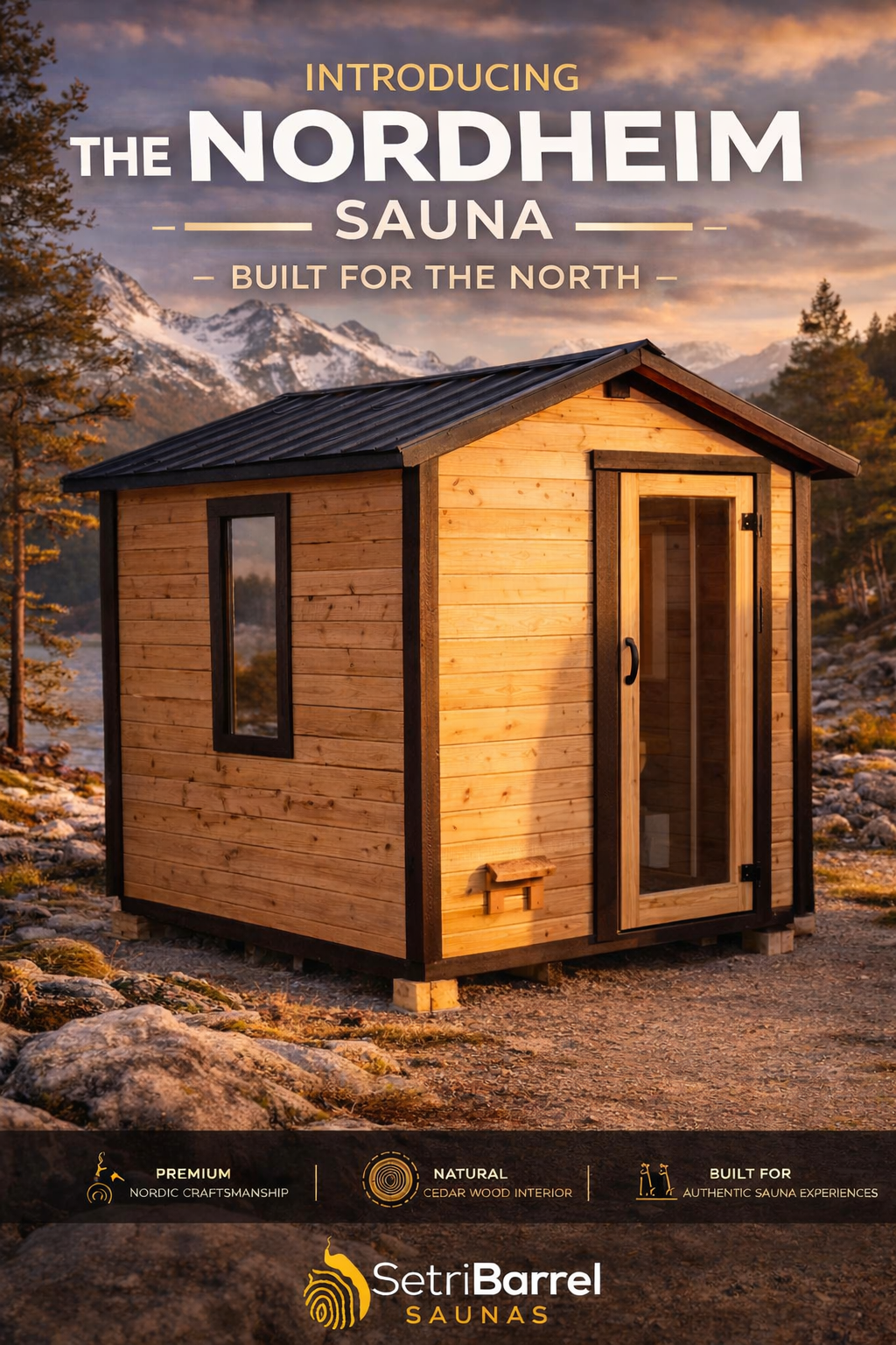 The Nordheim 6x8 Square Sauna