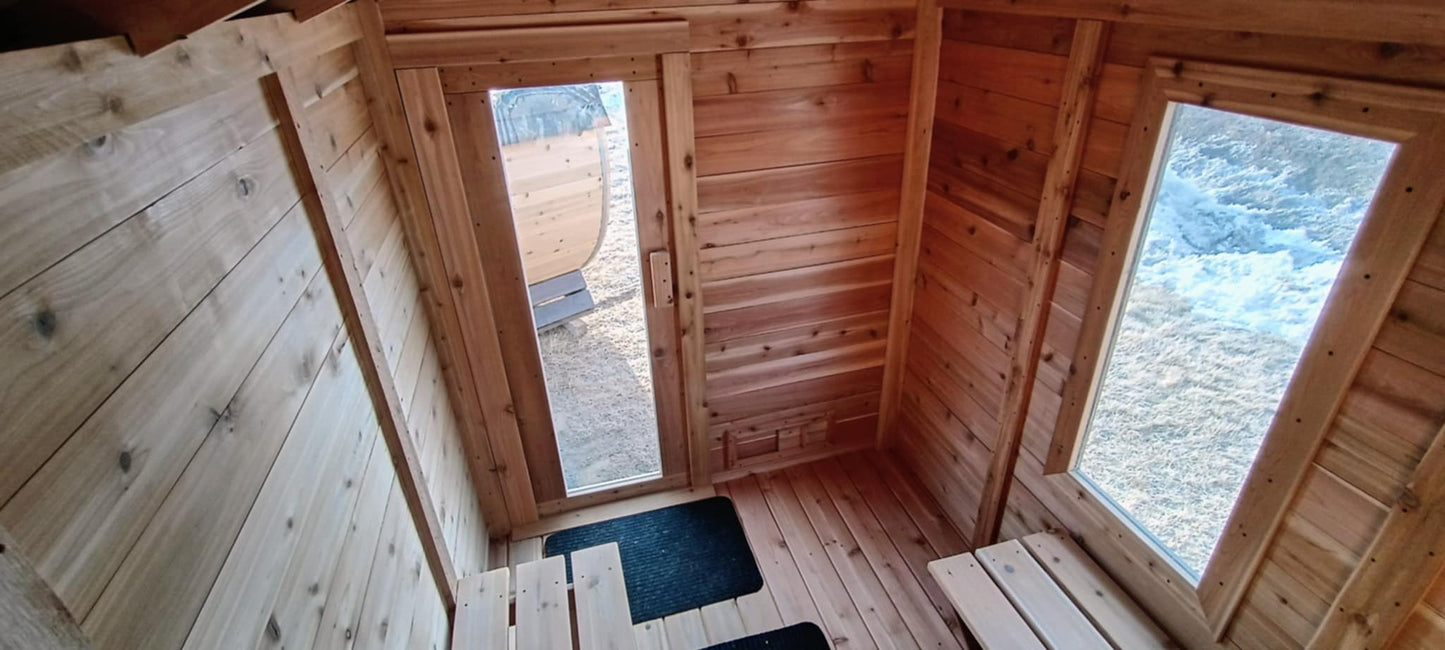 The Nordheim 6x8 Square Sauna
