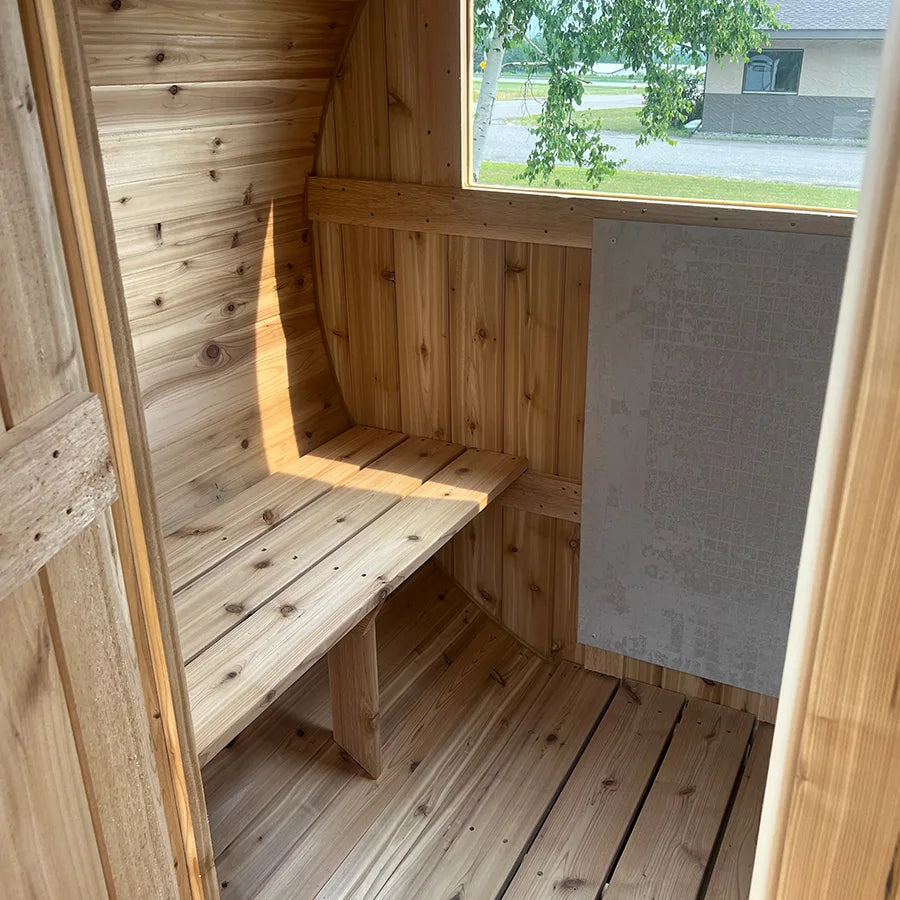 2 Person Cedar Barrel Sauna 6′ x 4′ image 4
