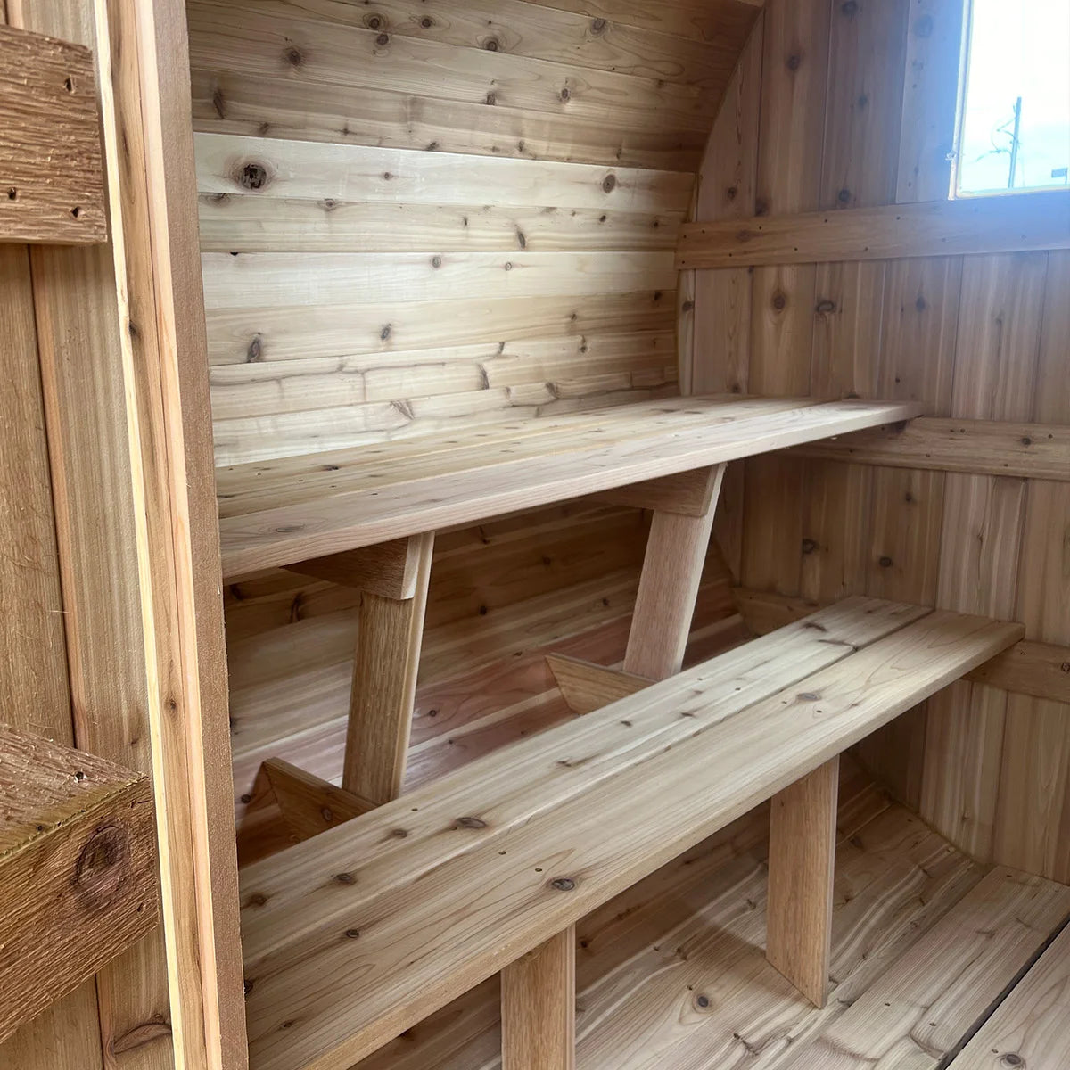 8 Person Cedar Barrel Sauna  | 7′ x 6′ image 13