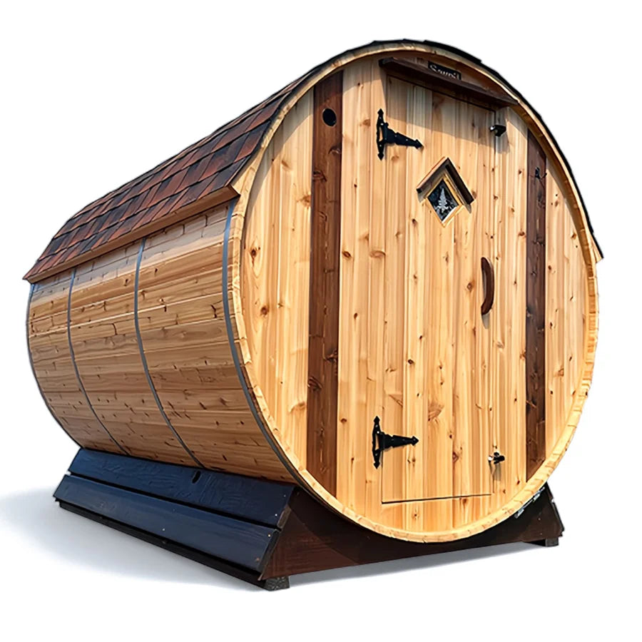 6 Person Cedar Barrel Sauna | 6′ x 8′ image 0