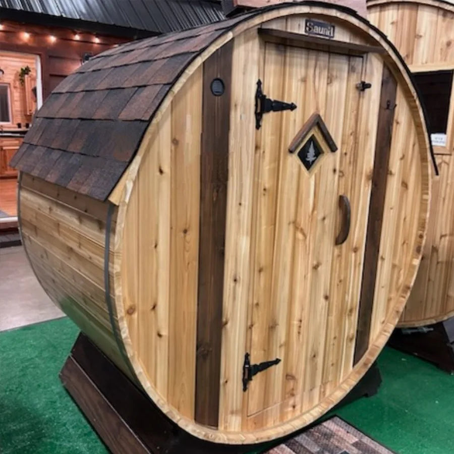 2 Person Cedar Barrel Sauna 6′ x 4′ image 3